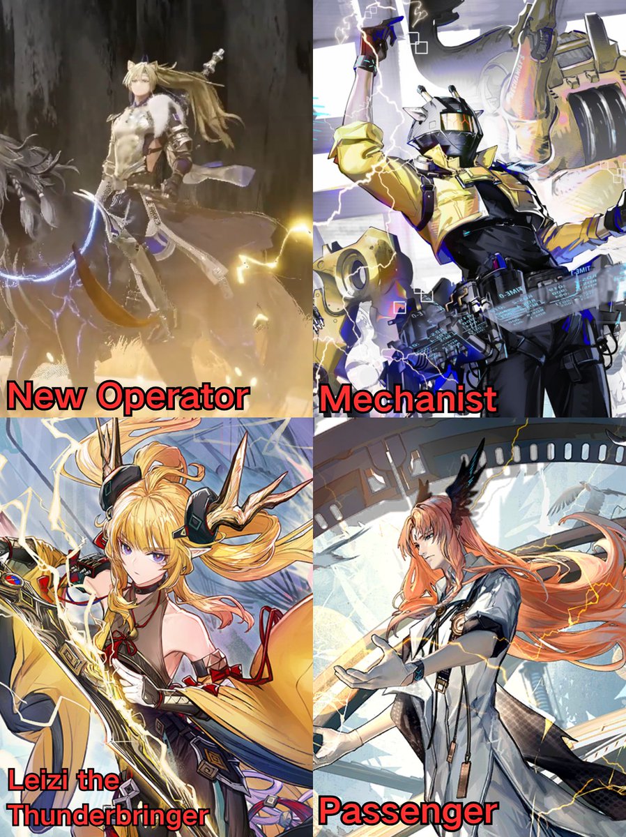 Vxtreme3's tweet photo. Hypergryph’s games have tons of electric-type operators! That’s so cool!
#Arknights #Endfield #Mechanist #Passenger #Leizi #Minghe https://t.co/OCNIvxgVb6