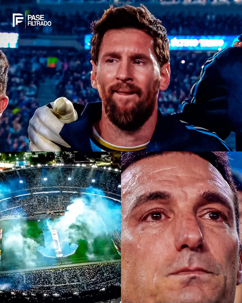 pasefiltradope's tweet photo. Las lágrimas de Messi y Scaloni en el himno nacional de Argentina. El último cántico previo de D10S. ♾️🇦🇷🥹 https://t.co/FZANmnyDbJ