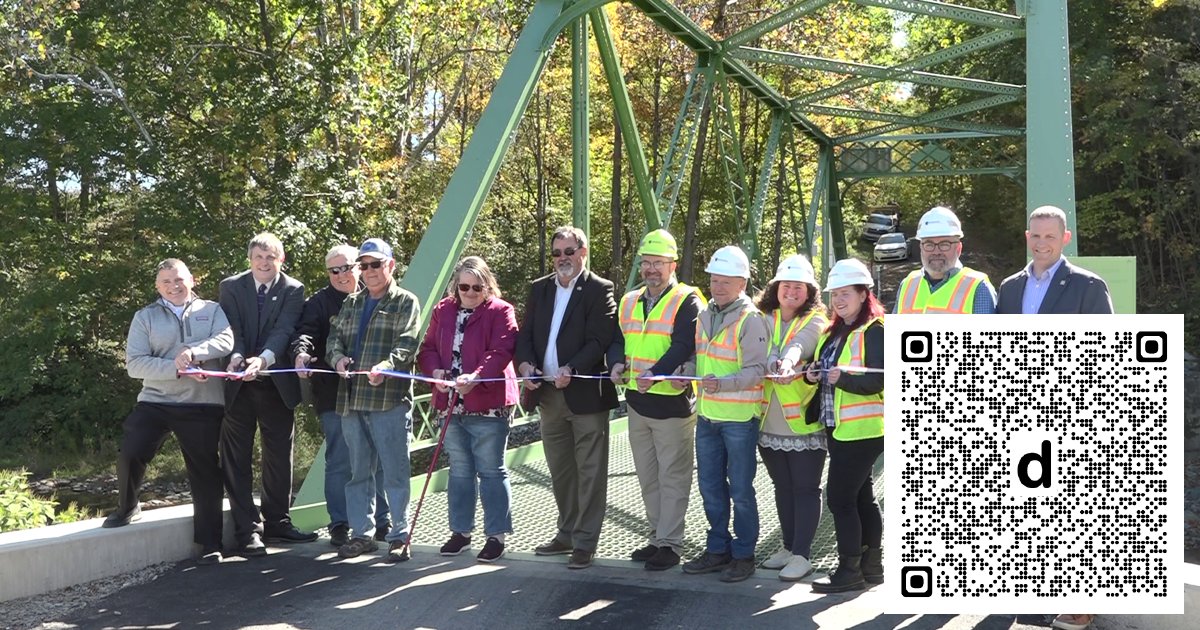 WENYTV's tweet photo. A historic bridge in Pennsylvania has been rehabilitated through a statewide grant. www.​weny.​com/news/historic-bradford-co-bridge-rehabilitated-through-state-grant/article_2e3f2d39-3b8c-4779-88f3-1f8551780776.​html https://t.co/2w3uxHmn9j