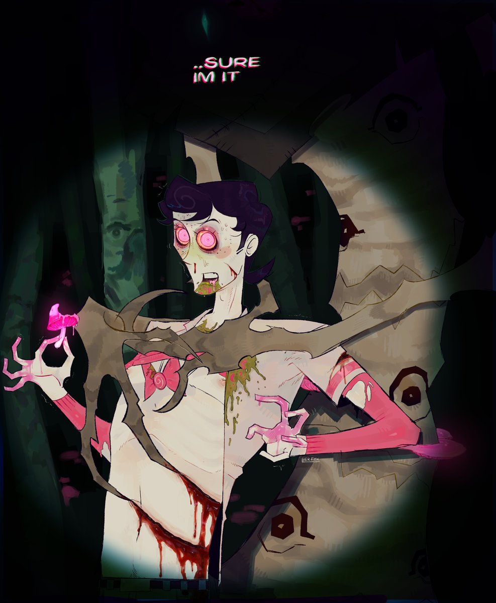 LaeRFoxHaha's tweet photo. BLOOD WARNING!!

#spookymonth #kevin #aspenmoor https://t.co/rm3gy0zSIZ