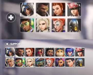 bageloverwatch's tweet photo. the support roster looks so insane now https://t.co/EY12NekKhQ