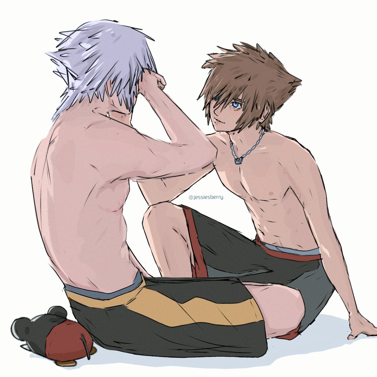 jessiesberry's tweet photo. part2 riku is still sleepy 😴 #soriku https://t.co/yY5spYKDQG