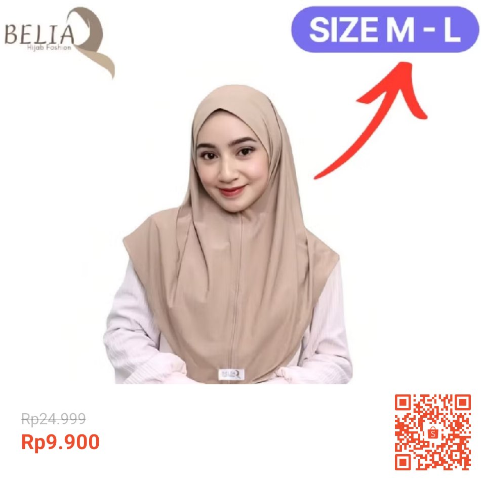inspirasiootdh's tweet photo. HIJAB BERGO 9 RIBUAN AJA?! ANTI RIBET 😍🧕

*BELIA Hijab Fashion - Bergo Size M-L*
~Rp24.999~ → *Cuma Rp9.900!*

✔️ Bahan adem, lembut, gak gerah
✔️ Langsung slup, tegak di dahi, anti ribet

Stok terbatas bestie, checkout sekarang!

Scan QR / Klik:
https://t.co/i1EhrLi4pJ https://t.co/0P8OSBmijT