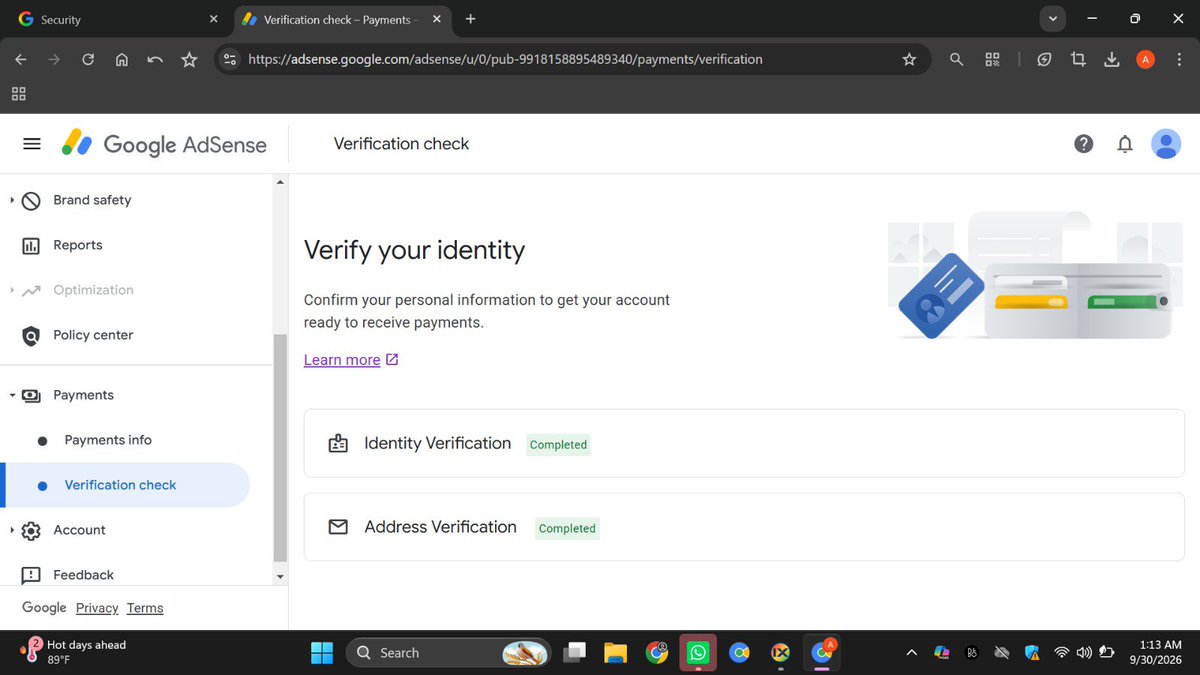 mrsajeelsaith's tweet photo. 🚀 PAKISTAN ADSENSE AVAILABLE

💰 Payment Received AdSense
🇵🇰 Pakistan-based account
✅ Ready &amp; Available
✅ Professional Service
✅ Fast Response

Looking for a Pakistan AdSense account with payment history?
📩 DM now for price &amp; details.

#GoogleAdSense #AdSense #youtube配信 https://t.co/WWhGy8Z2Ki