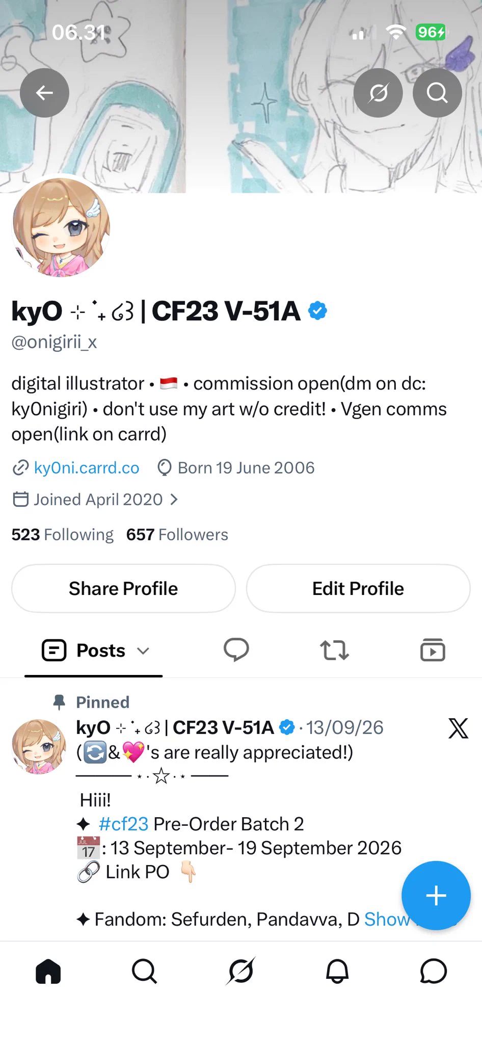 ⭐︎kyo⭐︎ kyO ⊹ ࣪ ˖ ໒꒱ | CF23 V-51A on X: 
