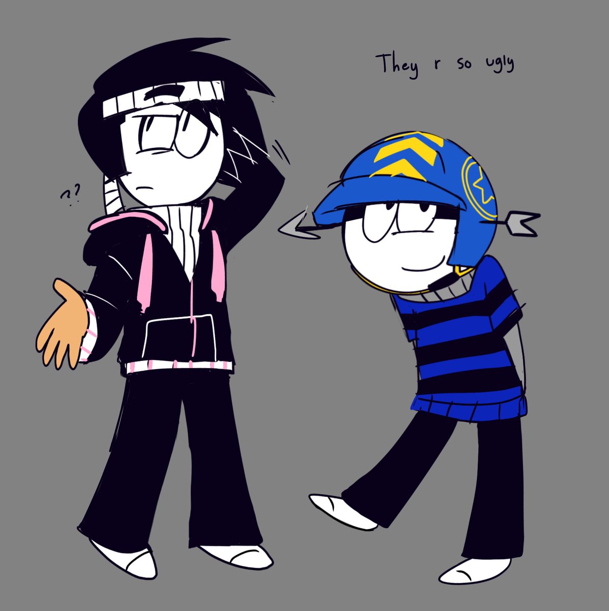 kriegstraum's tweet photo. skeet and matt if they were spookied in a month or smt https://t.co/V8U07GxTjn