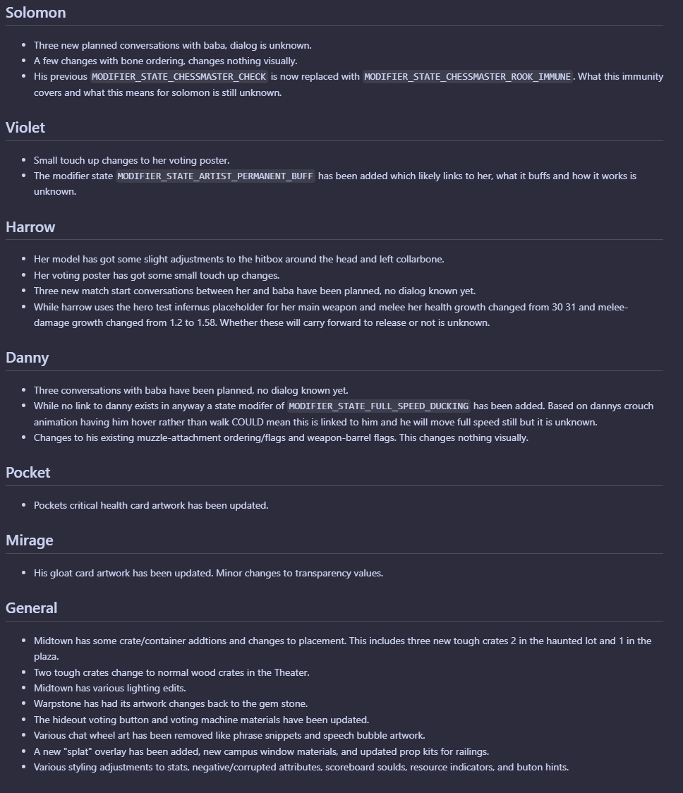 Bopbe_'s tweet photo. Some new changes and updates that dropped with the hero!

Credit to @Hxsykhia for some extra info and details!

#deadlock

Full details below ↓ https://t.co/3lGuUO8VfP