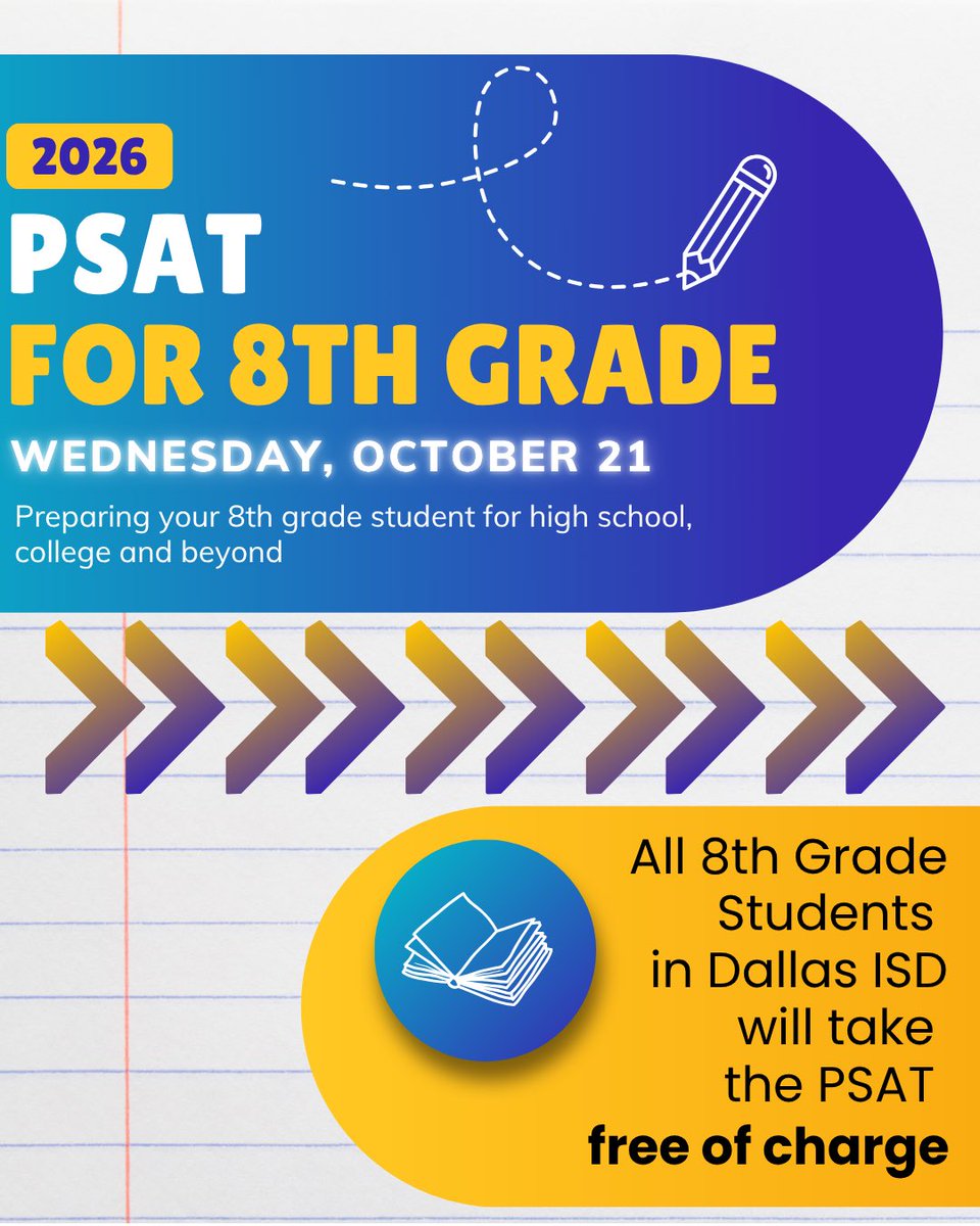 edwalkerms's tweet photo. PSAT is coming soon on Wednesday, October 21st! https://t.co/cls3Bcr69i