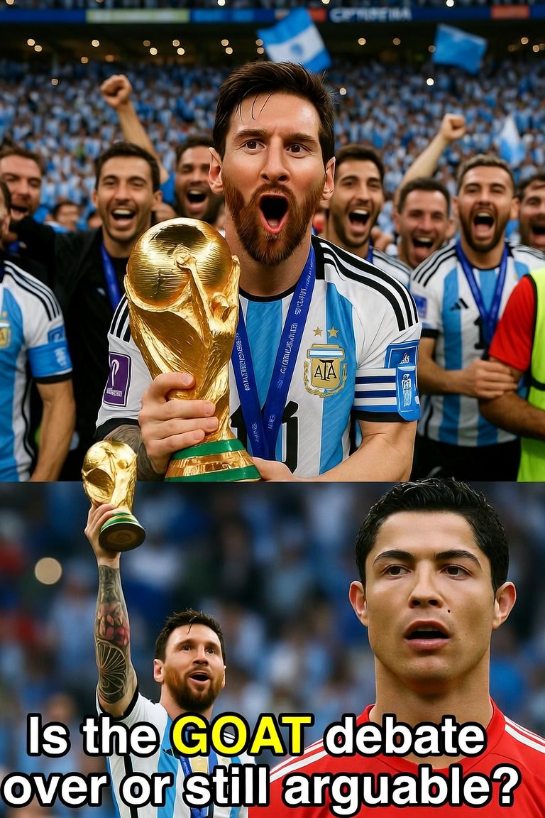 Thoyruqwatches's tweet photo. I’m a Ronaldo fan but I can’t deny the greatness of Messi
       But is the GOAT 🐐 debate settled or it can still be argued? https://t.co/uP5GVgRzSS