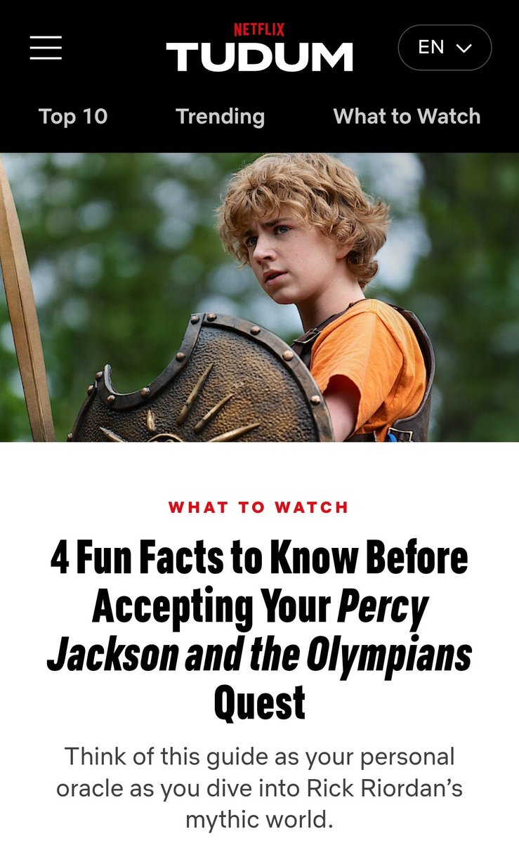 ConselhoOlimp's tweet photo. 4 Fun Facts to Know Before Accepting Your Percy Jackson and the Olympians Quest

Via Netflix Tudum

https://t.co/FABoTsl4Zt https://t.co/J1WQ6uOesC