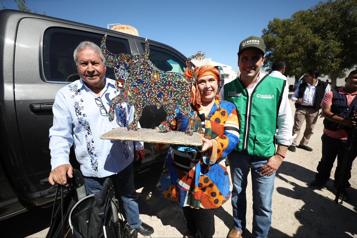 manolojim's tweet photo. Arrancamos una obra de agua con bombeo solar y filtración en la presa San Miguel para beneficiar a 4 mil habitantes. 👍🏼🤠💪🏼 #CoahuilaPaDelante #APasosDeGigante #JiménezMásFuerteQueNunca (2/2) https://t.co/BQh4DM5wwO