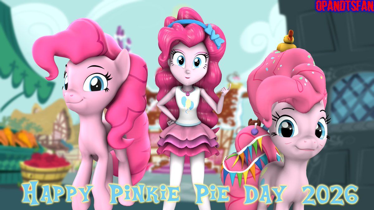 OPAndTSFan's tweet photo. Happy Pinkie Pie Day 2026 🎈🎉
#MLPFiM #MyLittlePony #MyLittlePonyEquestriaGirls #EquestriaGirls #MLPEG #PinkiePie #SFM #SourceFilmmaker https://t.co/NNjzqkYbQY