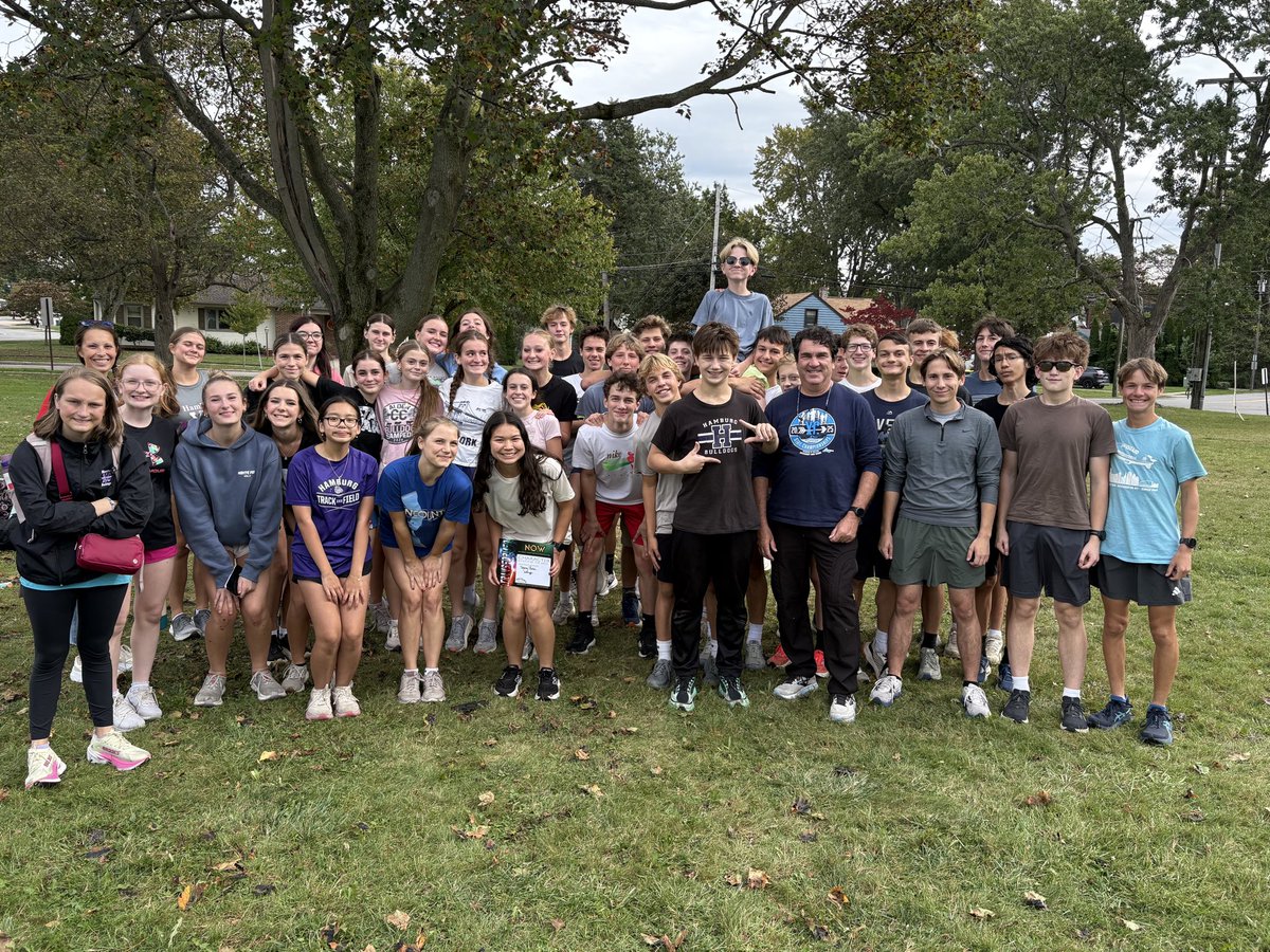 CrossTrainingA's tweet photo. Hamburg Cross Country 
Great group of student character Athletes 
Love Never Fails https://t.co/EVSfl6eUdv