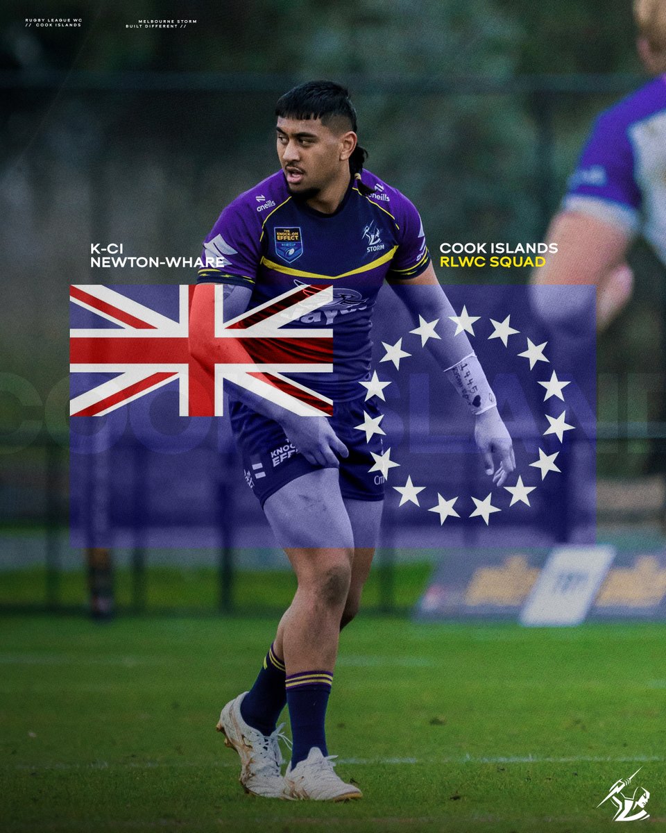 storm's tweet photo. Cook Islands call up 🇨🇰

Congratulations to Amare, Davvy, K-CI and David who have been selected for Cook Islands RLWC squad https://t.co/Tp85NwsMse