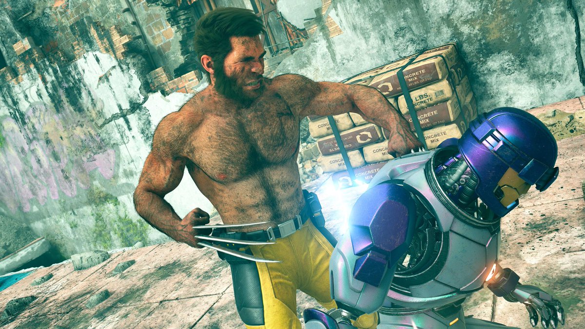 PS5Photography's tweet photo. Take a look at some of my photo mode shots of taking down Sentinels in #WolverinePS5 https://t.co/kaYMZF2qgG