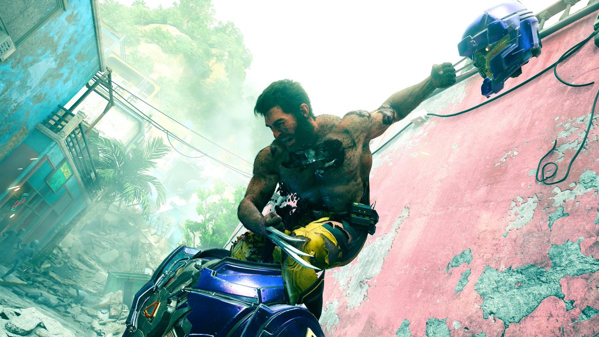 PS5Photography's tweet photo. Take a look at some of my photo mode shots of taking down Sentinels in #WolverinePS5 https://t.co/kaYMZF2qgG