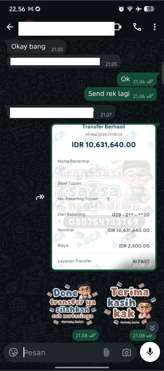 ekhcu's tweet photo. Gestin open langsung cek testi di @zsazsaat7w 

Selalu berhati-hati dan selalu cek gtc setiap transaksi👌

#zonauang https://t.co/Jgo5MwwvHP