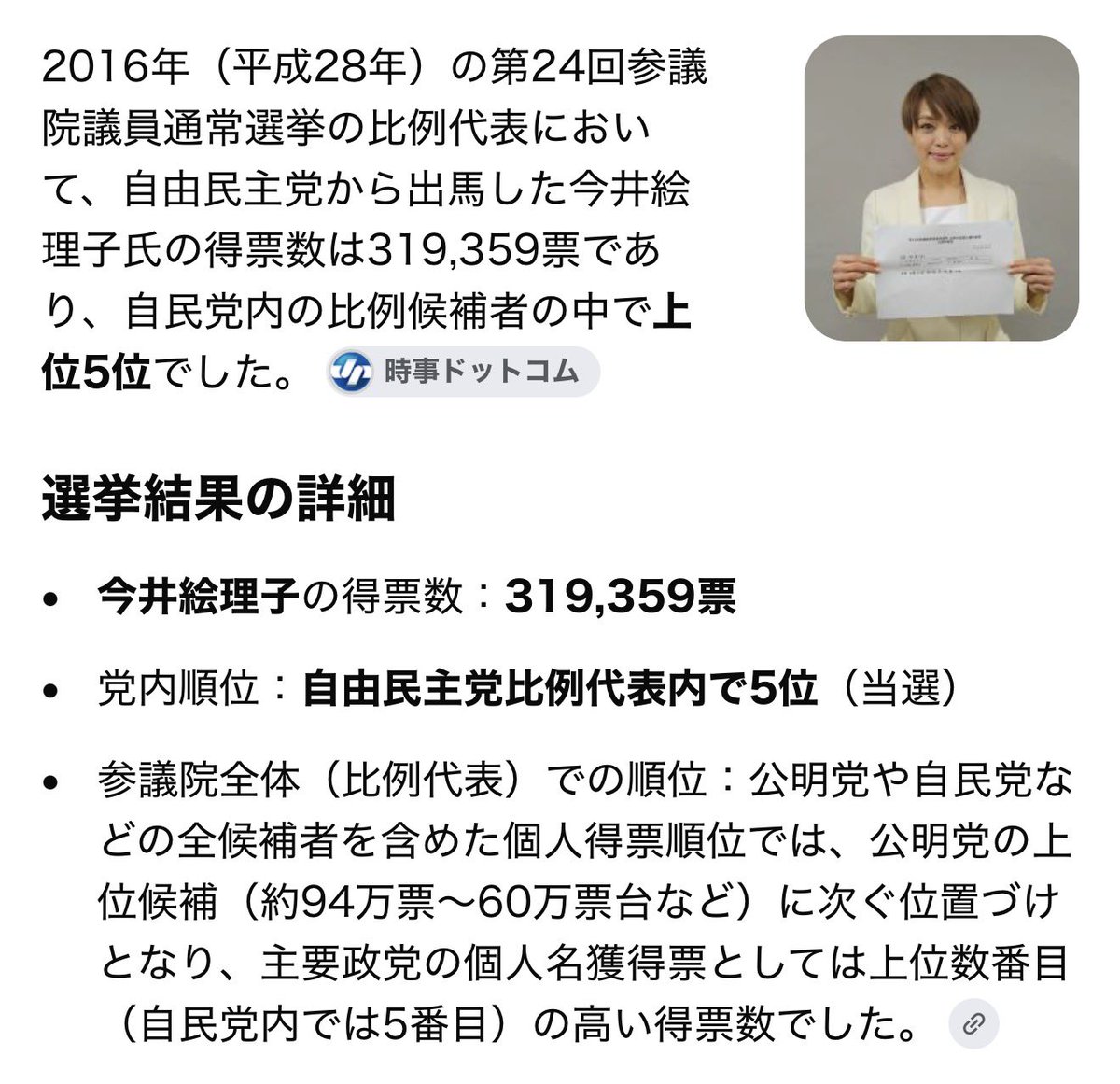 Orange_SunsetJP's tweet photo. 皆さん、信じられないかもしれませんがコイツの名前を書いて投票したどうしようもない馬鹿が32万人もいたんですよwwww
しかも自民党の候補25人中5位という圧倒的得票率ですwwww https://t.co/VV2Goj44fR