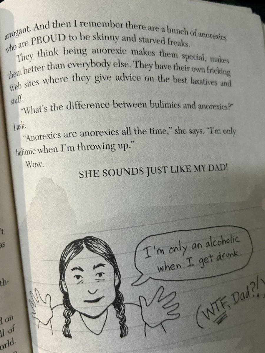 shirobdango's tweet photo. am i too woke or is this book my sister is reading for english class really fucking weird https://t.co/0BwwzDdjiK