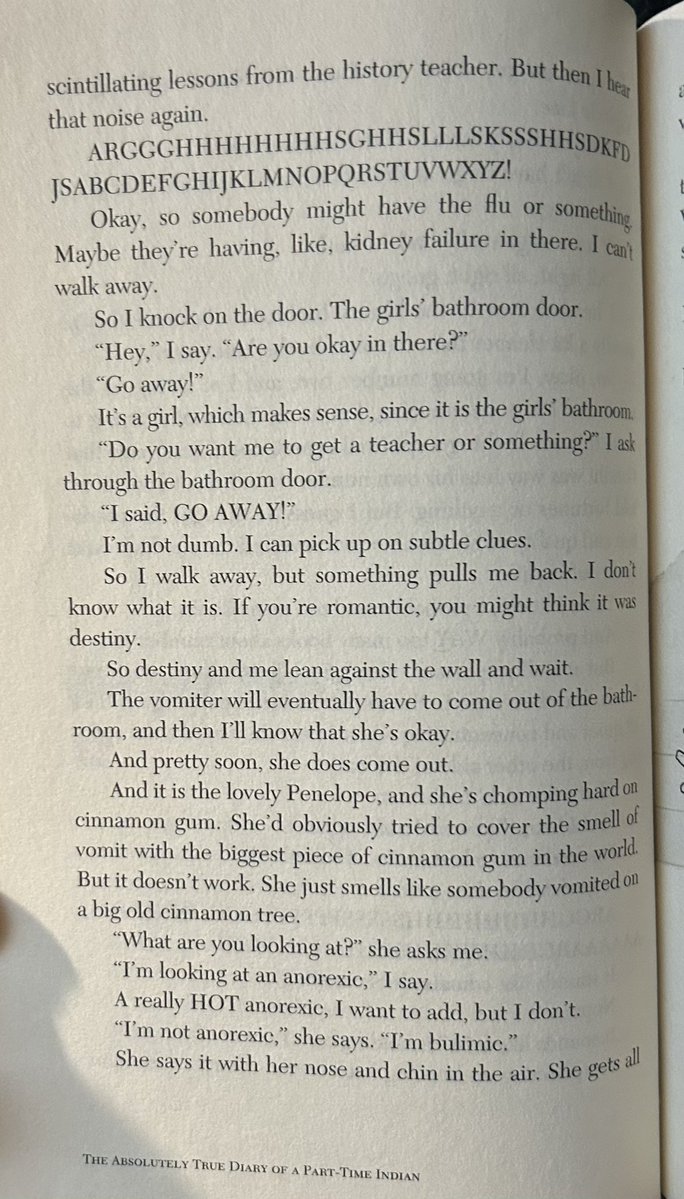 shirobdango's tweet photo. am i too woke or is this book my sister is reading for english class really fucking weird https://t.co/0BwwzDdjiK