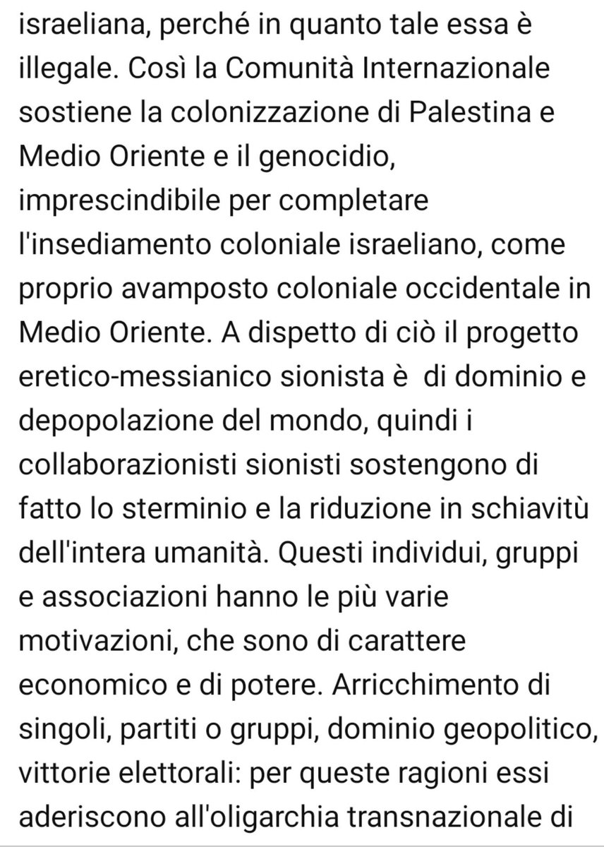 LauraFoschi6's tweet photo. 🧵👉GRANDE RABBIA NON POTER METTERE LIKE E CONDIVIDERE IL VIDEO.TANTE #INFORMAZIONI DA CUI PRENDERE APPUNTI,PORTANO A GALLA UN #SIONISMO DENSO, A CUI SI SONO PIEGATI TUTTI I #POLITICI CHE HANNO AVUTO SUCCESSO E I CUI POCHI AVVERSARI HANNO FATTO QUASI TUTTI UNA BRUTTA FINE.
👇🧵 https://t.co/EfvjIgPemG