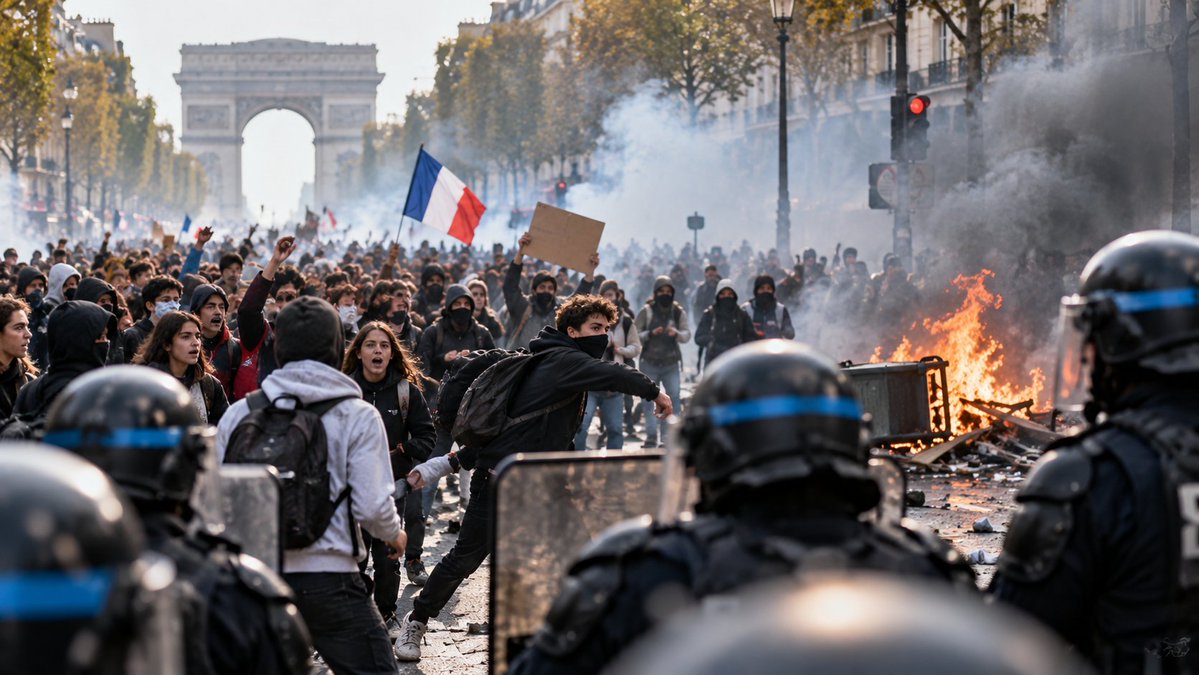 The_NewDispatch's tweet photo. France Prepares to Close Hundreds of Schools as Student Protests Turn Violent
https://t.co/IlRof6DRWC
#France #Lycéens #FranceProtests #StudentProtests #Blocage #Blocus #FrenchProtests #Education #EducationCrisis #HighSchoolStudents #Paris #FrenchPolitics #SchoolProtests https://t.co/2KTTeaqGcl