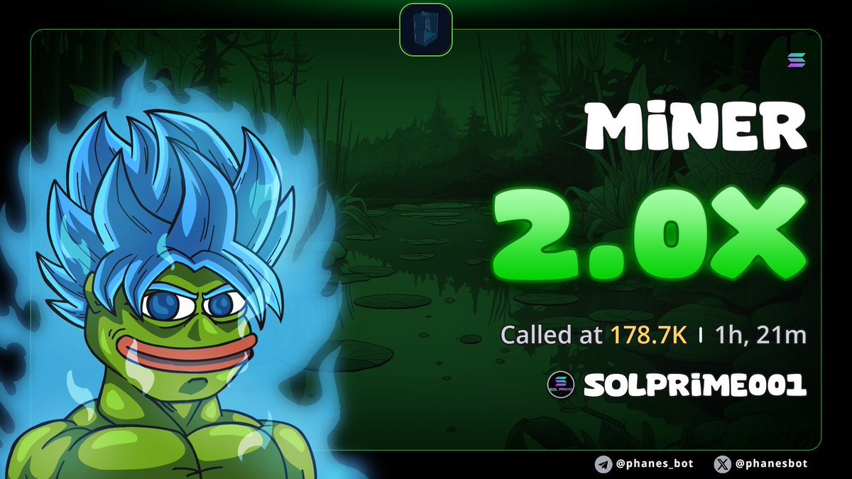 SolPrimeAlpha's tweet photo. $MiNER hit 2.0X  🚀🔥
Big green candles 🤑
Private lessons + signals
DM: https://t.co/WABlyUWfb7 https://t.co/VTpLBxs1CW