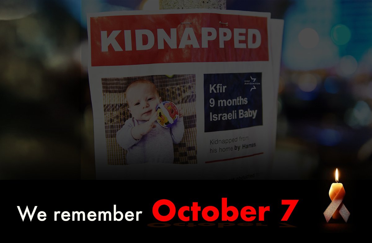 StopAntisemites's tweet photo. On 10/7/23, Palestinian terrorists did not discriminate.

They didn't see adults or children. 
Infants or the elderly. 
Jews, Muslims or Christians.

They saw only targets, with one goal: to kill as many as possible.

3 years later, the horrors of 10/7 and its aftermath still leaves us shaken.

May the memories of the victims forever be a blessing to the families, friends, and communities from whom they were so brutally taken.