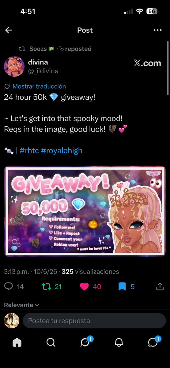 PeachDeco's tweet photo. @_iidivina @soozsrh Done!! Good luck everyone!!

Username: solo_noob7w7 https://t.co/H8csZAfGVc