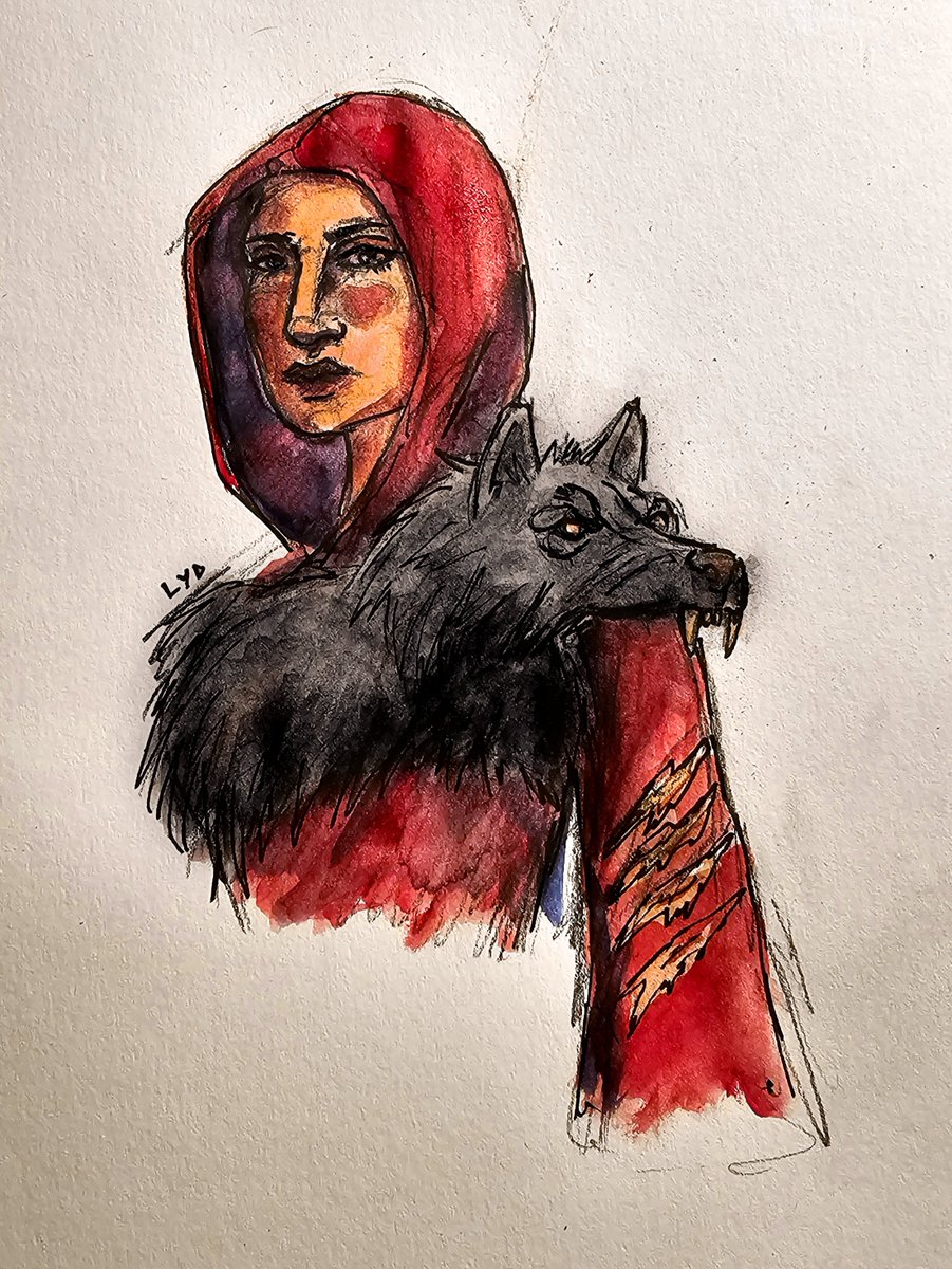 lydiascottart's tweet photo. Day 6 : red riding missunderstood 🐺❤️

#dreamtober2026 #inktober2026 #dpr https://t.co/x8FP9qPYxE