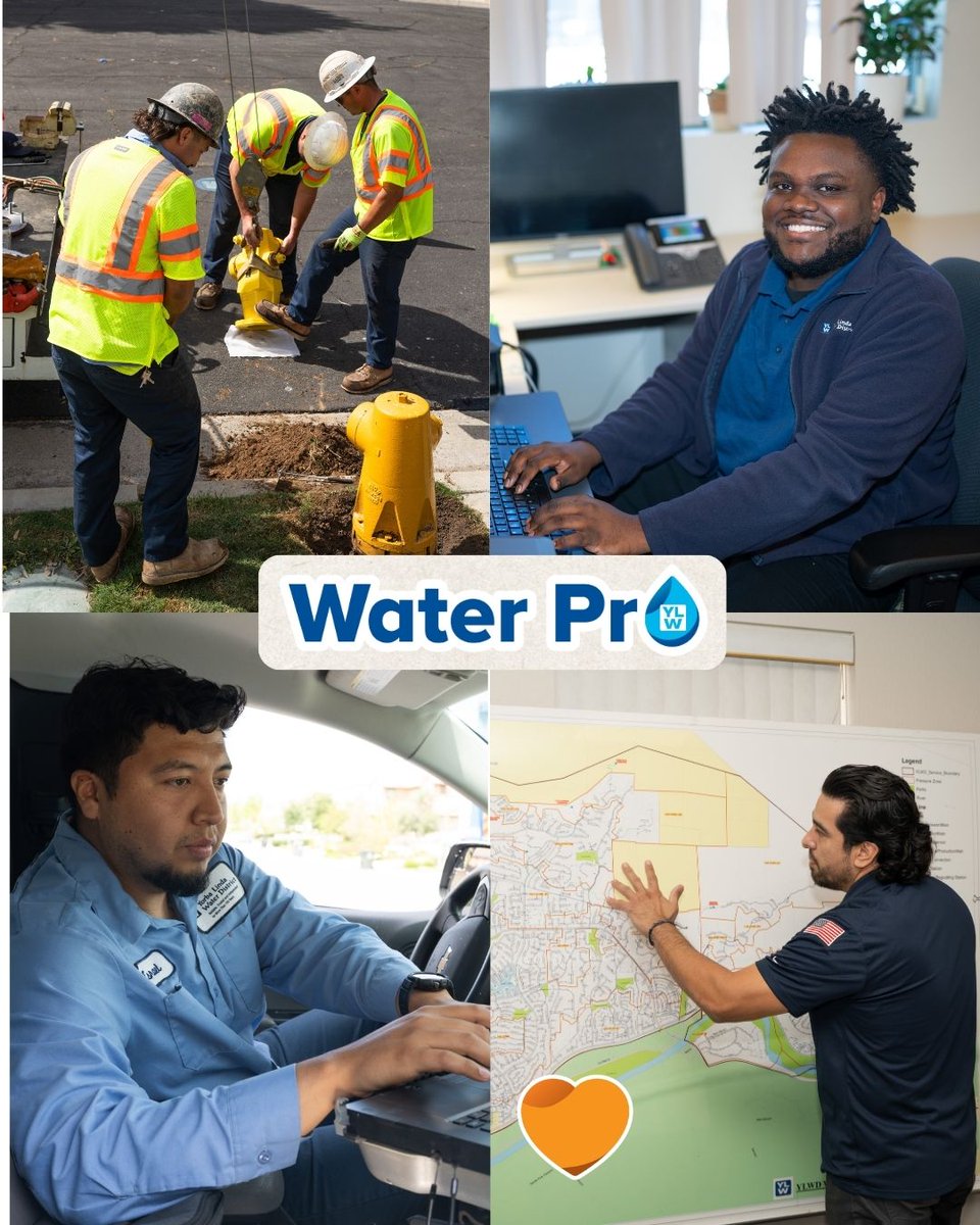 YLWD's tweet photo. This week is #WaterProsAppreciationWeek! 💧 We'd like to show off the amazing, hard working men and women working behind the scenes at YLWD. 🧡💙 From Admin to Operations, thank you for the incredible work you perform each day for customers. Your work is worth celebrating! 💪✨ https://t.co/OZj95zB7vO
