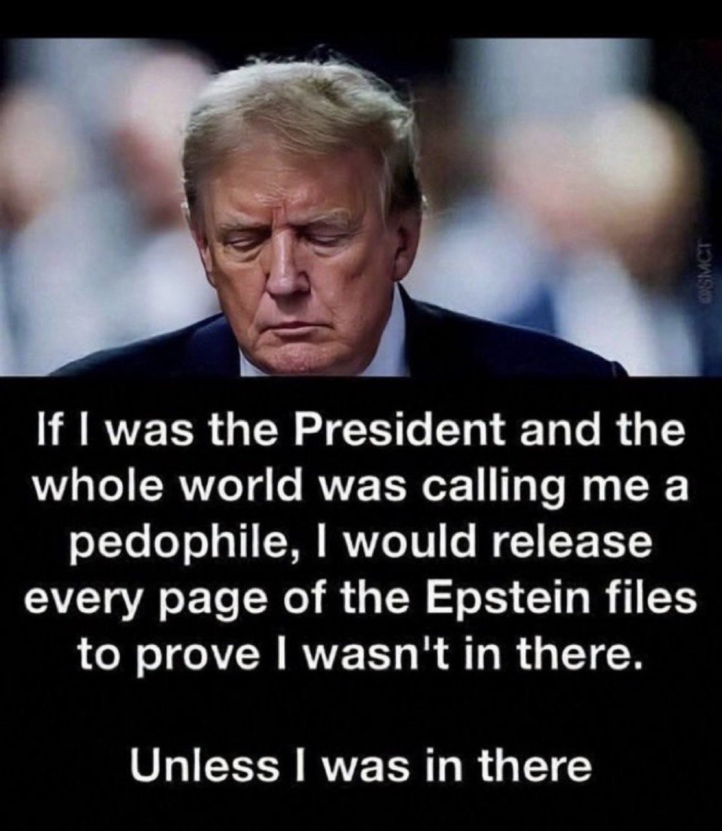 Beavis1616's tweet photo. @ZeekArkham @JohnPho04702453 @RyanShead Every member of trumps cabinet is in the Epstein files. Maga is a pedo cult but yea let’s worry about hunter biden https://t.co/g321JnmxZU