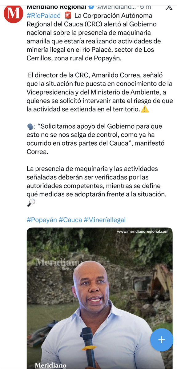 temisortega's tweet photo. Si no fuera por la gravedad extrema, esto da para desternillarse de la risa: 

Lo repito, como está, entre comillas:
“Solicitamos apoyo del Gobierno  para que esto no se nos salga de control, como ya ha ocurrido en otras partes del Cauca”, manifestó Correa.

O sea, solicitan  tan apoyo para que no se les salga de control, lo que ya está fuera de control? 

Sigan esperando que otro les haga lo que ustedes mismos deben hacer y desaparecerá el departamento! 

Recuerdan una famosa  ‘firmatón’ disque para que la Nación, pagara la cuantiosa deuda con los Solarte? Quién pagó? 

No aprenden, mejor, no aprendieron.