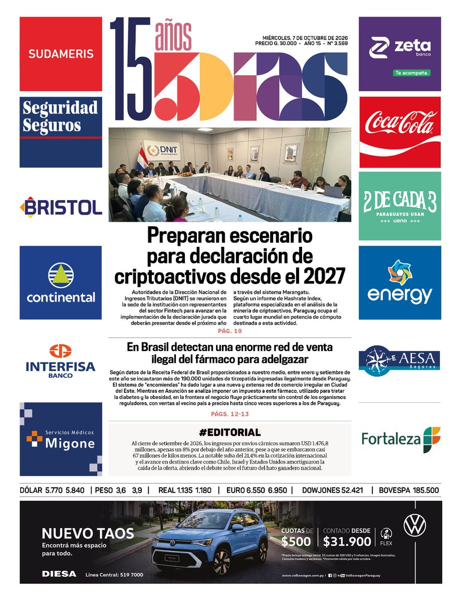5DiasPy's tweet photo. Tapa del día

Edición 07/10/2026

#PasiónPorLosNegocios https://t.co/paJiRSCWIi