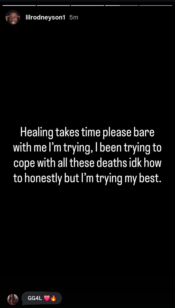 reggienotrodney's tweet photo. Reggie shared a series of posts opening up about his mental health, stating that he won't be posting again until next year. He asked followers to bear with him as he tries his best to heal and cope with recent deaths, childhood trauma, depression, and PTSD. 💔🙏📲 https://t.co/nCpEEoaFjr