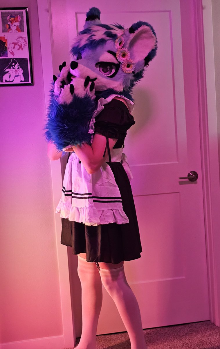 GamingFuzzball's tweet photo. So uh, the maid dress is here >~< https://t.co/teFIU900a7