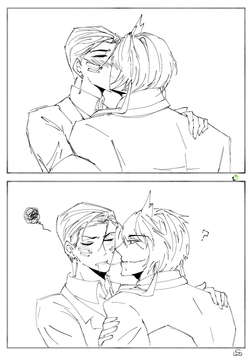 HongMinh726250's tweet photo. Kiss kiss 🥀 I really enjoy drawing them kissing.

#Frogyydude #Grox #Frox #Froggygrox https://t.co/s159SFlbKt