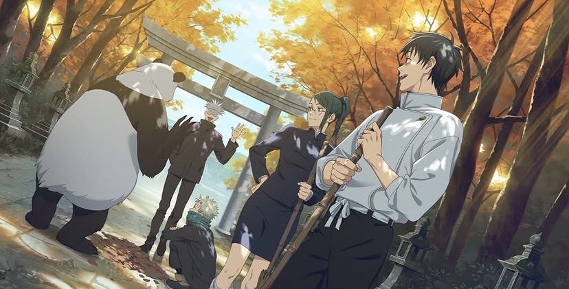 TR1ICKST4R's tweet photo. I love that phantom parade gives us these little slice of life moments that we didn’t get in the show. I just wish we got more of Gojo and the second years before Yuta went to Africa https://t.co/SLizsvGn5y