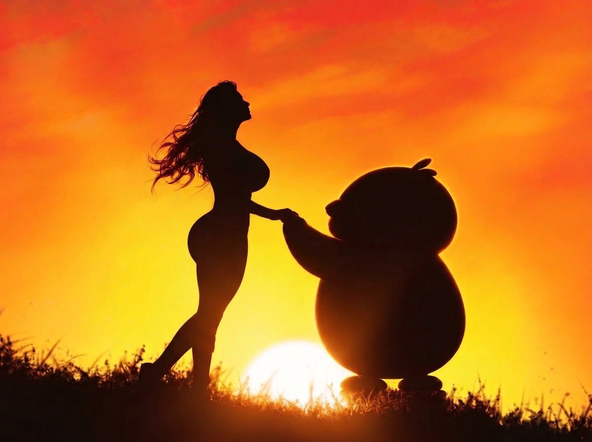 PUMPGUonX's tweet photo. the girl Pumpgu is pulling when he's top ten on @Pumpfun https://t.co/xjtY1moODd