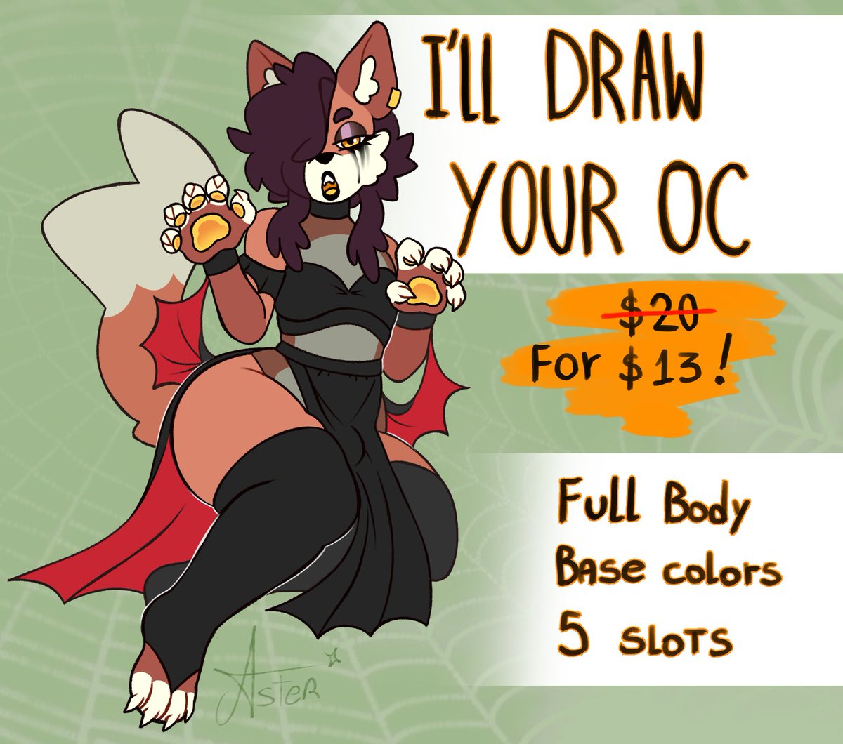 starlit_aster's tweet photo. How about a spooky promotion for this month? 👻 https://t.co/duDnlkDSCH