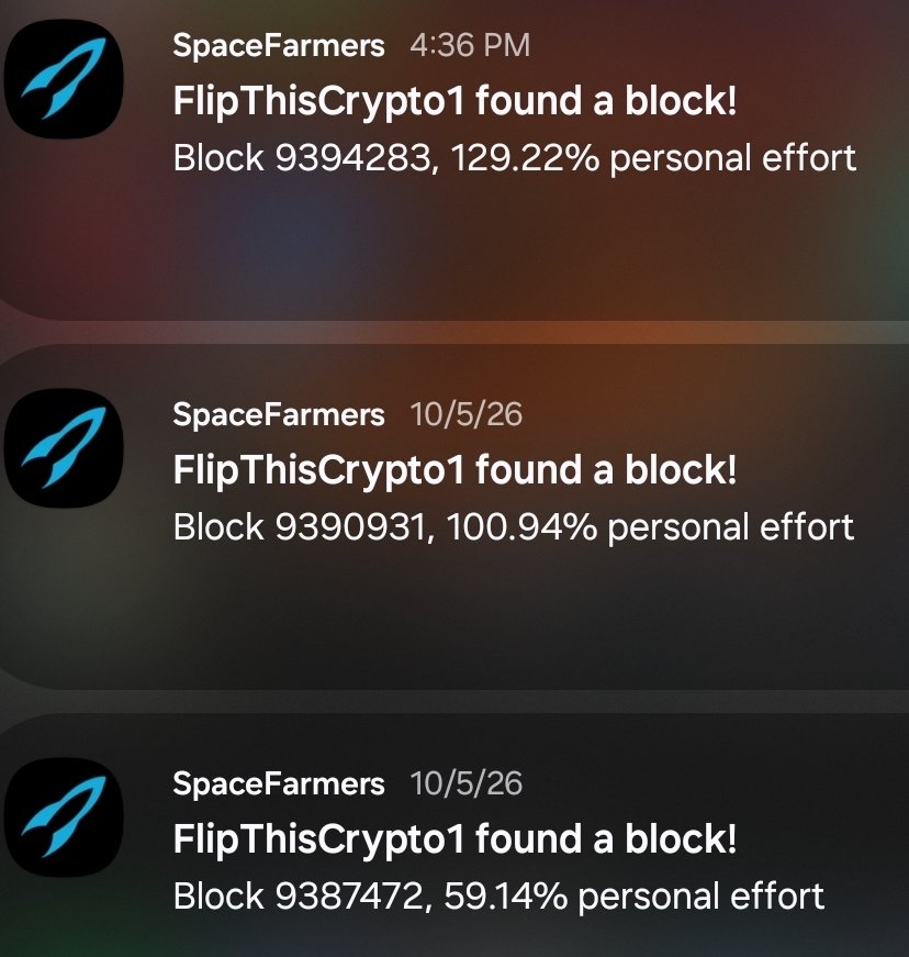 FiendStudios's tweet photo. I found a block
$XCH #chia
I found a block
$XCH #chia
I found a block
$XCH #chia https://t.co/Y8Zo0zzPR3