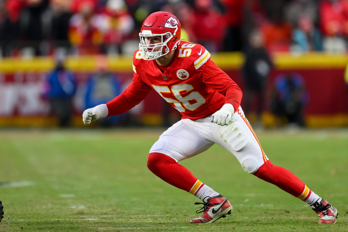 KCSportsNetwork's tweet photo. Most QB hits this season, via @PFF 
  George Karlaftis - 12
  Greg Rousseau - 12
  Dallas Turner - 9
  Cameron Thomas - 9
  Maxx Crosby - 9

Resulting Sacks
  Greg Rousseau - 6
  Dallas Turner - 6
  Maxx Crosby - 3
  Cameron Thomas - 2
  George Karlaftis - 0 https://t.co/CdsAVfNdmt