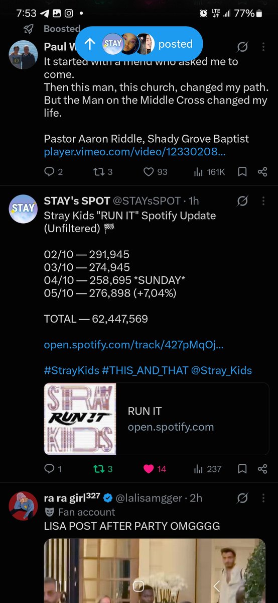 __ESCAPENOW__'s tweet photo. Run it Increased more than this and that yesterday.  After Live performance uploaded on yt🔥🔥

Div1 GIVE ME THIS AND THAT ROCK IN RIO PERFORMANCE NOW🔥😭

@stray_kids @stay_support  ❗️❗️❗️❗️ https://t.co/Tjtb509MpJ