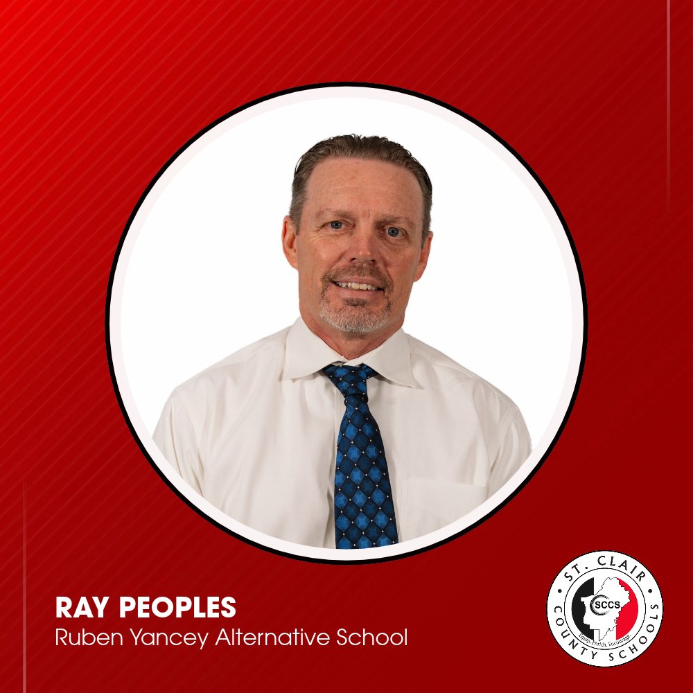 sccboe's tweet photo. 🌟 Meet Ray Peoples of Ruben Yancey Alternative School! A 30-year educator, Mr. Peoples is in his 4th year as principal and remains committed to student success. Thank you, Mr. Peoples! 🙌 #EquipEnrichEncourage | #StClairCountySchools | #NationalPrincipalsMonth https://t.co/7zKVMzkWDd