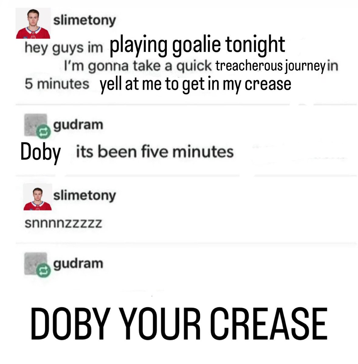 slfkovsky's tweet photo. Experience Jakub Dobeš hockey baby https://t.co/1t06z77kU3