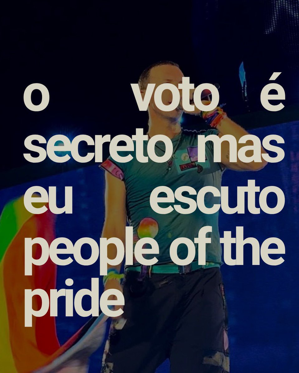 coldplaybrasil's tweet photo. Coldplay vem inspirando dias melhores e transformando suas músicas em mensagens de reflexão, esperança e união. Da defesa do meio ambiente ao apoio a diferentes causas humanitárias, a banda deixa claro há mais de duas décadas que o palco também pode ser um espaço para falar sobre o mundo em que queremos viver.

Do Parachutes ao Moon Music, o Coldplay reforça que música também é um ato político. Não apenas pelo que diz, mas pelas causas que escolhe abraçar, pelas conversas que provoca e pelas pessoas que consegue conectar. Por isso, a gente segue acreditando no amor.