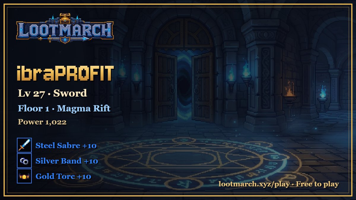 ibraProfit's tweet photo. Sword, Spear, Wand, Axe or Dagger? I went Sword. What is your pick? ⚔️
@PlayLootMarch
🤝 Register Now : https://t.co/BQrdqag1jV
#lootmarchxyz #lootmarch #Robinhood #web3 #nft #web3Gaming #gaming #Crypto https://t.co/j4hfidfZ01