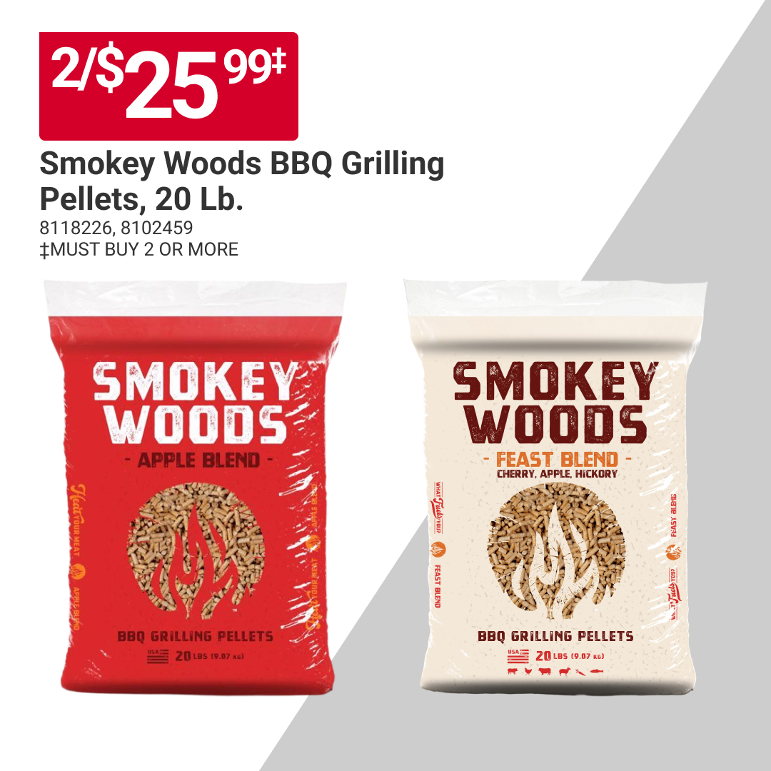 BLHardware's tweet photo. Bring rich wood-fired flavor to every cookout with Smokey Woods BBQ Grilling Pellets. 🔥 Delivering consistent heat and delicious smoky flavor for everything from ribs and brisket to burgers and chicken. Learn more at https://t.co/P9bHVqsY1q. #MyLocalAce https://t.co/q0DNphK1E0