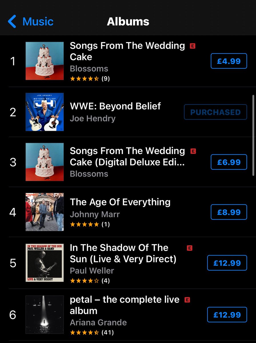 joehendry's tweet photo. Sorry Ariana Grande.

We are no.2
1 more to go 👏👏 https://t.co/Y3tZSBHVP0