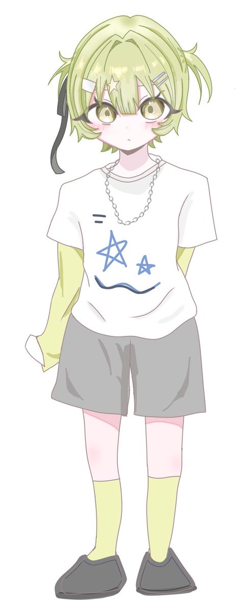 ____________1OO's tweet photo. 全身描くのやる気でた！と思った瞬間顔より下クソ雑であまりにも愛おしいカクウノジンブツ https://t.co/cdOGuCw4b0